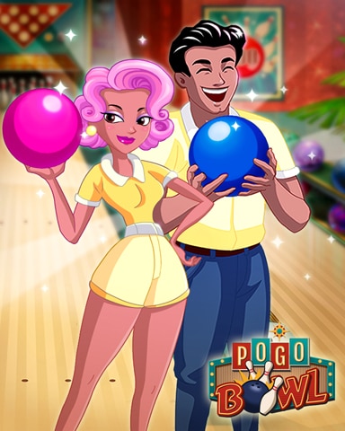 Pogo Pogo Bowl Happy Bowlers Badge