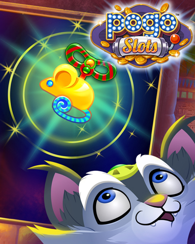 Pogo Slots Reeling Mouse Badge