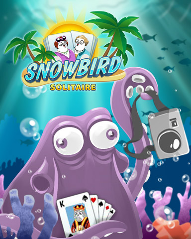 Orange the Octopus Badge - Snowbird Solitaire
