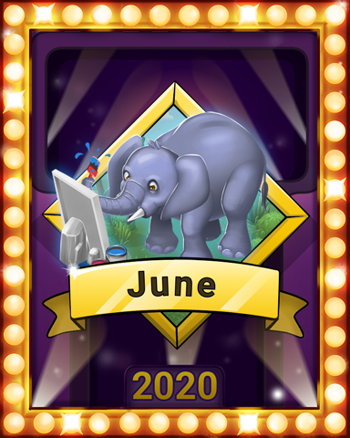 June Jaunt Lap 1 Badge - Mahjong Sanctuary