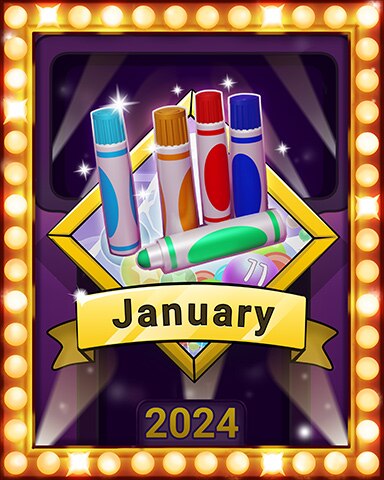 New Year's Pop Lap 2 Badge - Poppit! Bingo