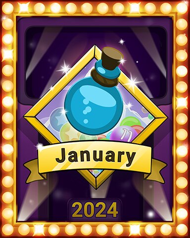 New Year's Pop Lap 3 Badge - Poppit! Bingo