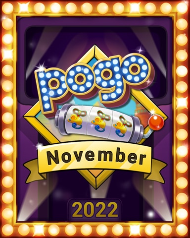 Autumn Spin Lap 3 Badge - Pogo Slots