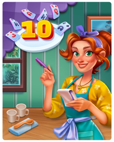 Card Scramble Rank 10 Badge