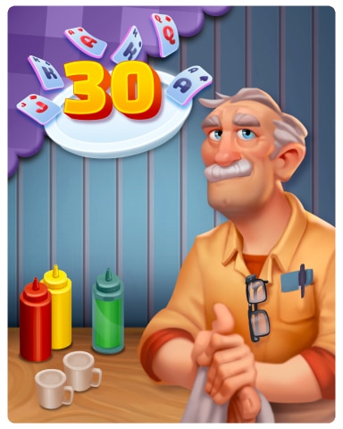 Card Scramble Rank 30 Badge