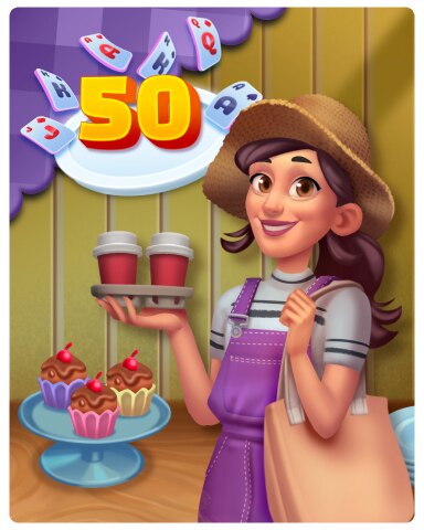 Card Scramble Rank 50 Badge