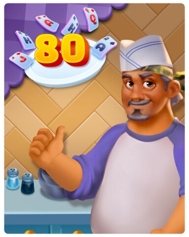 Card Scramble Rank 80 Badge