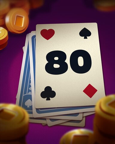 Rank 80 Badge - Poker Town