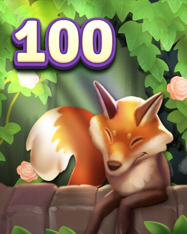 Secret Word Gardens Rank 100 Badge