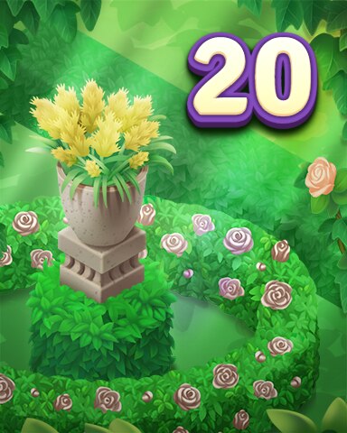 Secret Word Gardens Rank 20 Badge