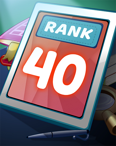 Word Search Daily HD Rank 40 Badge
