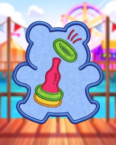 Snowbird Solitaire Blue Ring Toss Badge