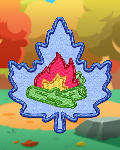 Blue Campfire Badge - Crazy Cakes 2