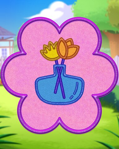 Jewel Academy Pink Arrangement Badge