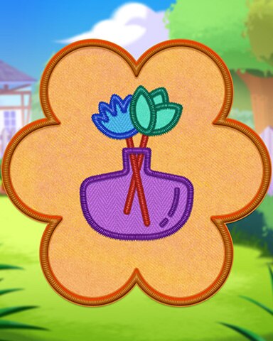 Solitaire Home Story Orange Arrangement Badge