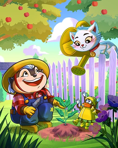 Lucky Cat Bingo Planting Badge