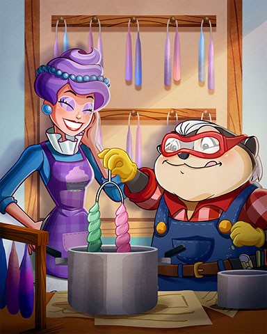 Crafting Candles Badge - Poppit! Bingo