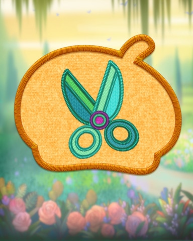 Mahjong Sanctuary Yellow Topiary Badge