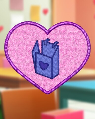 Mahjong Sanctuary Pink Box Making Badge
