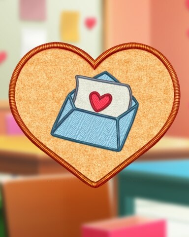 Solitaire Home Story Orange Card Making Badge