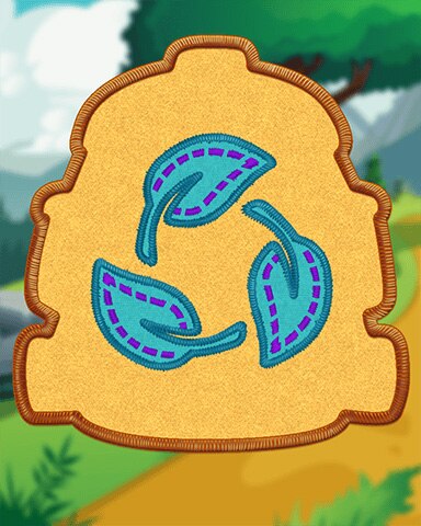 Pogo Mahjong Sanctuary Orange Sustainability Badge