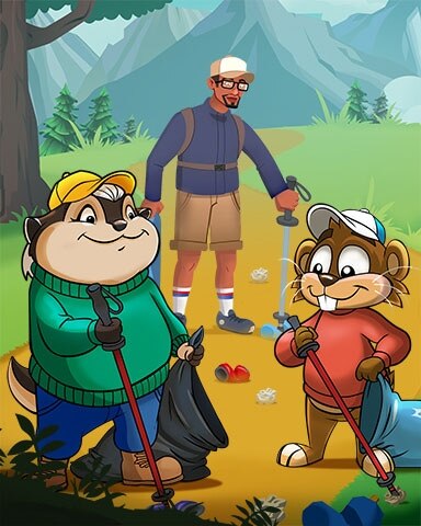 Pogo Jigsaw Treasure Hunter HD Green Sustainability Badge