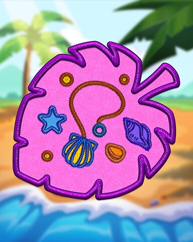 Violet Shell Jewelry Badge - Garden Blast