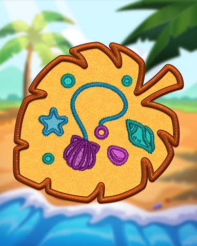 Yellow Shell Jewelry Badge - Poppit! Bingo