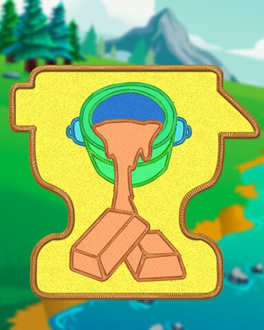 Pogo Garden Blast Yellow Smelting Badge
