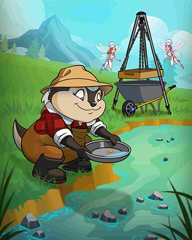 Pogo Crazy Cakes 2 Panning for Gold Badge
