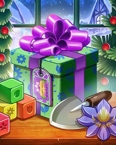 Garden Blast Wintry Garden Holiday Gift Badge