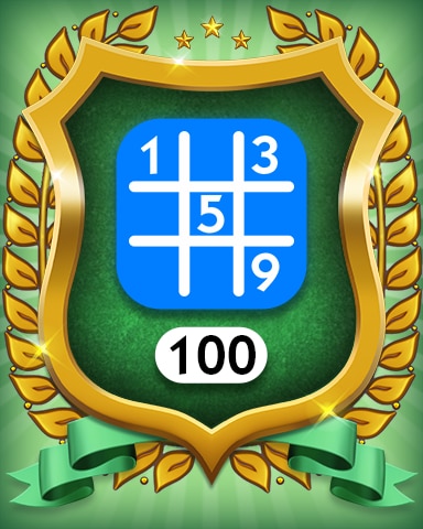 Monopoly Sudoku Beginner 100 Badge