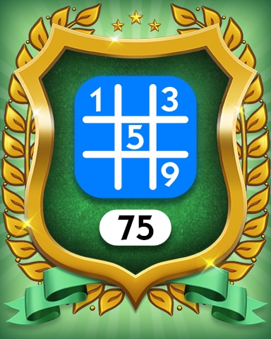 Monopoly Sudoku Beginner 75 Badge