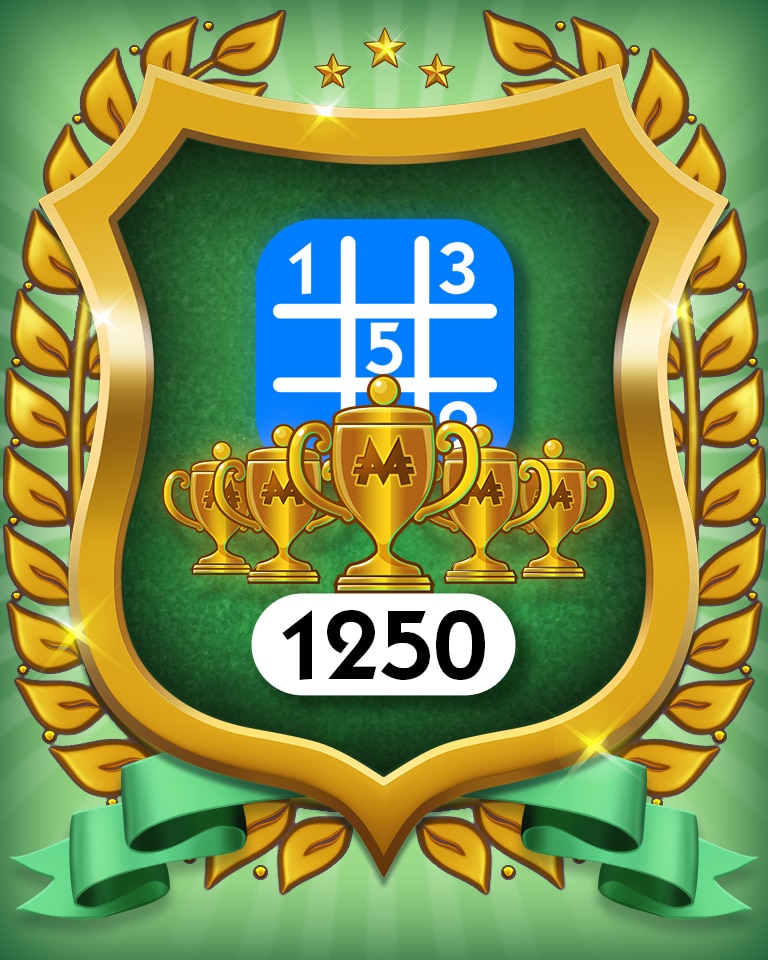 Monopoly Sudoku 5-Trophy Beginner 1250 Badge