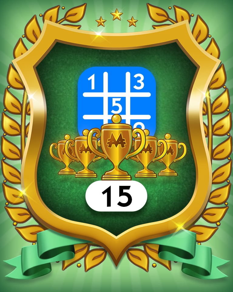 Monopoly Sudoku 5-Trophy Beginner 15 Badge