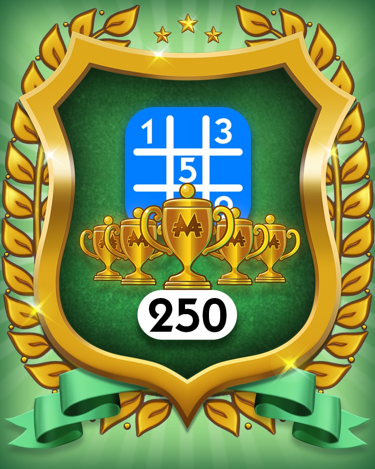 Monopoly Sudoku 5-Trophy Beginner 250 Badge