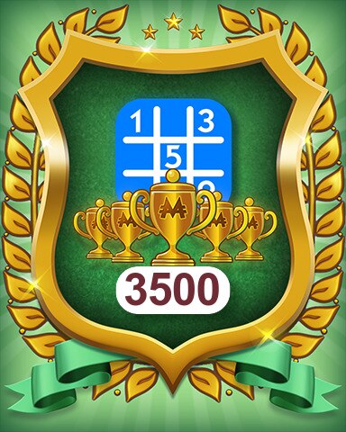 MONOPOLY Sudoku 5-Trophy Beginner 3500 Badge