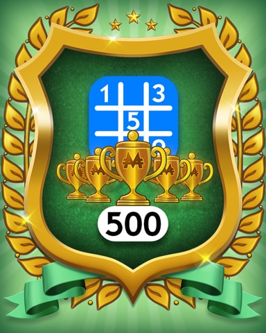 Monopoly Sudoku 5-Trophy Beginner 500 Badge
