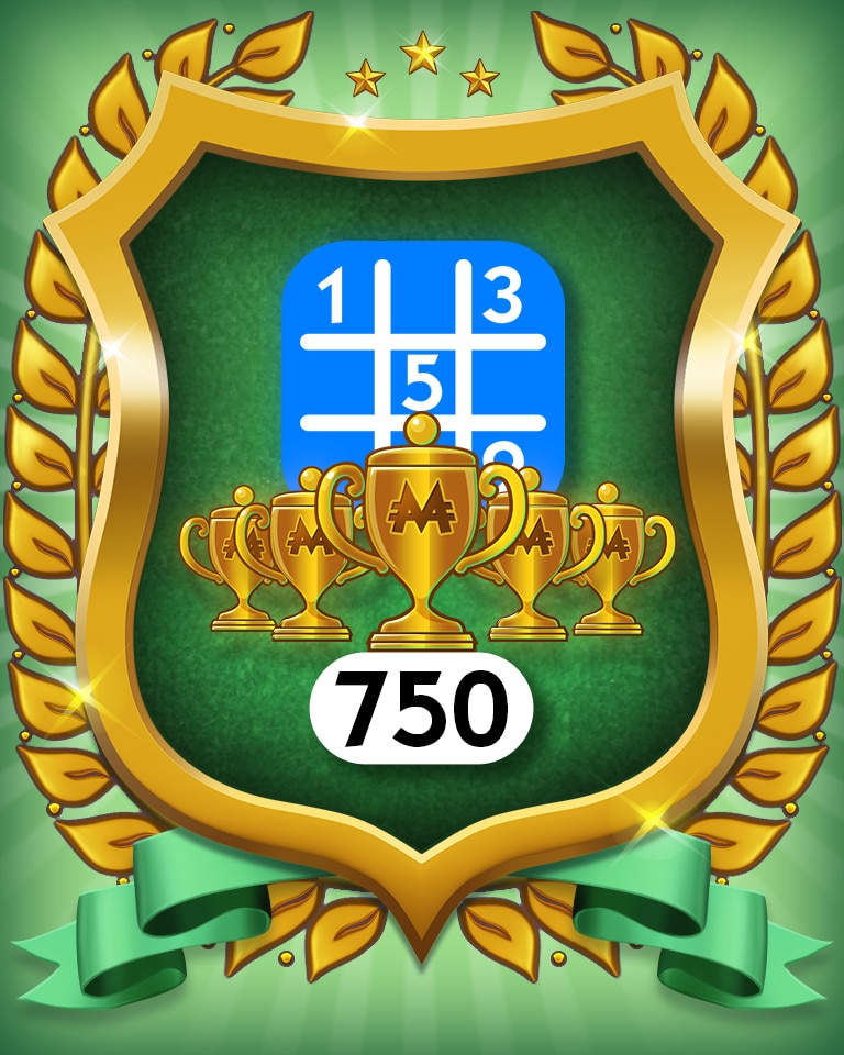 Monopoly Sudoku 5-Trophy Beginner 750 Badge