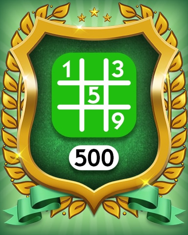 Monopoly Sudoku Easy 500 Badge