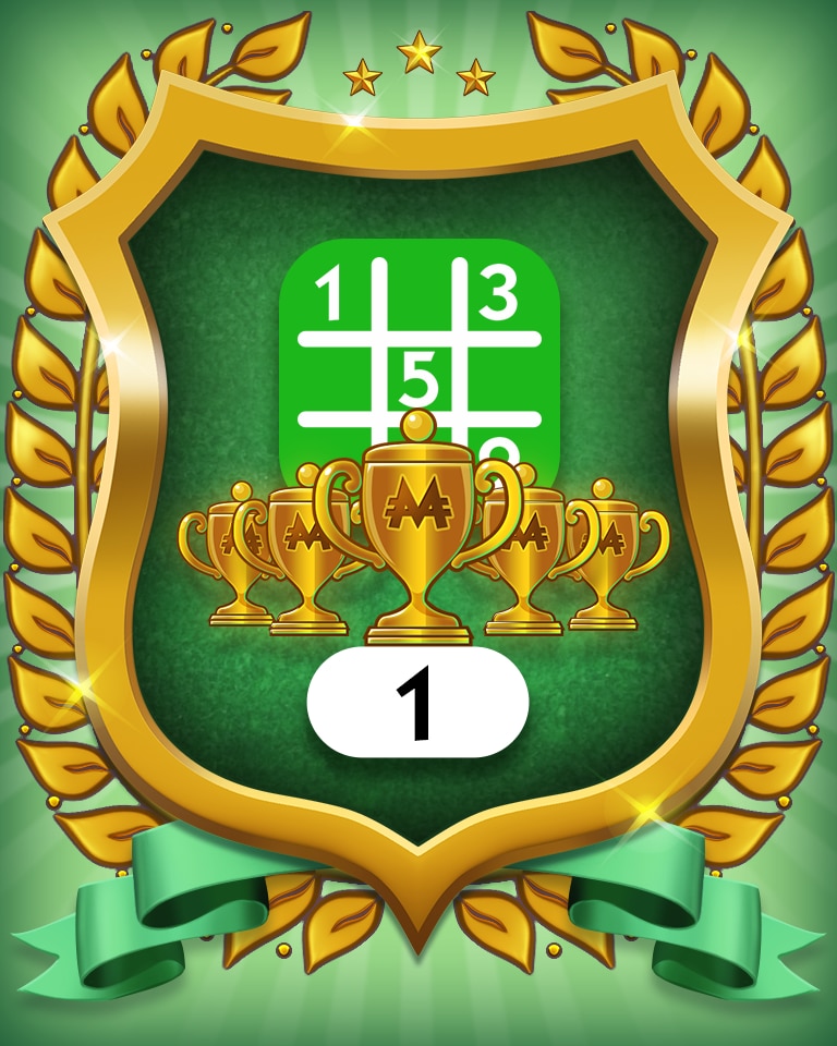 Monopoly Sudoku 5-Trophy Easy 1 Badge