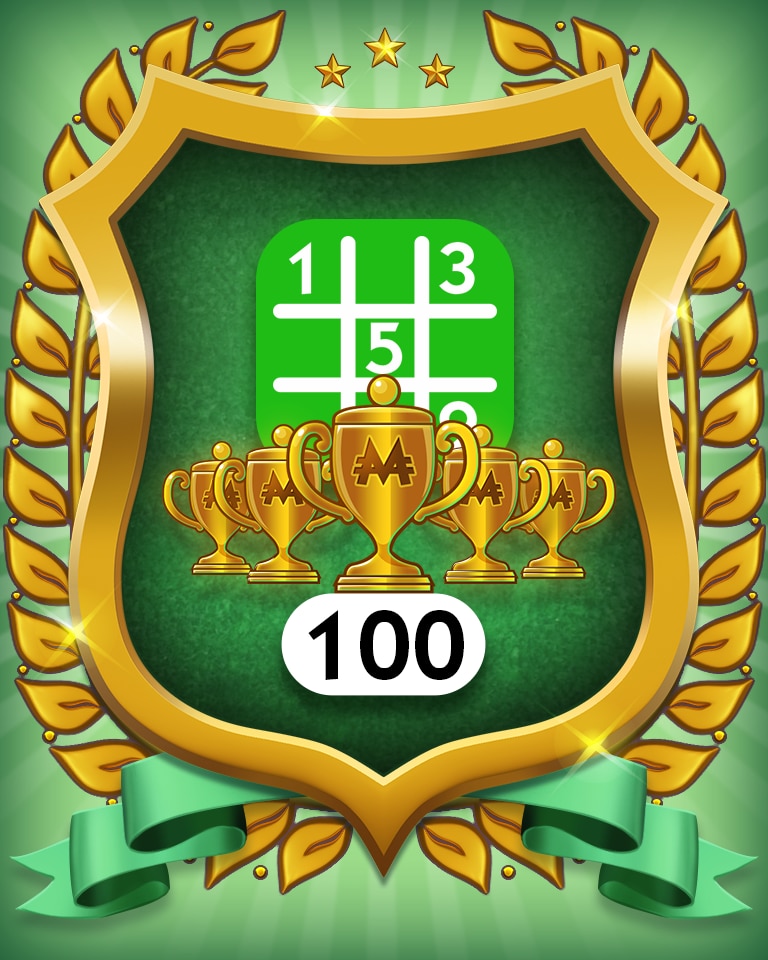 Monopoly Sudoku 5-Trophy Easy 100 Badge