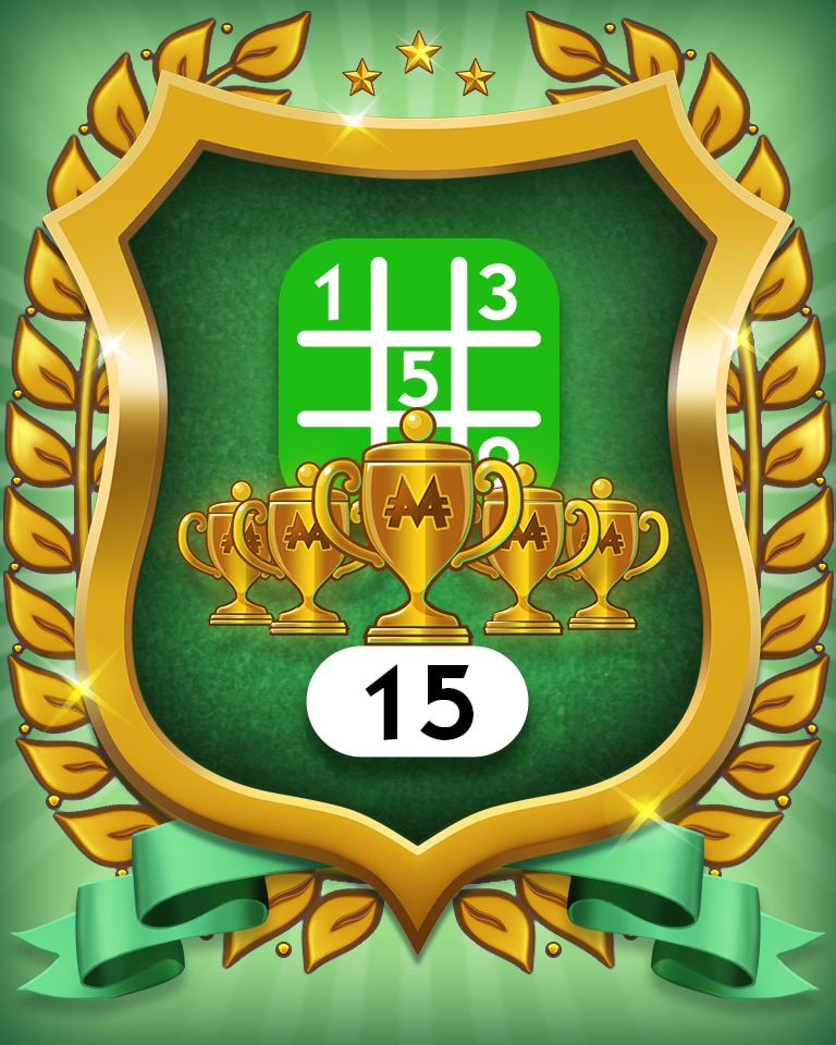 Monopoly Sudoku 5-Trophy Easy 15 Badge