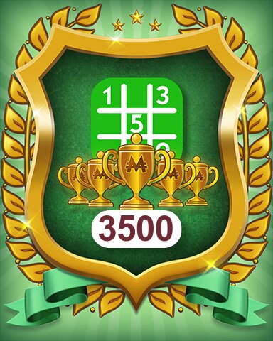 MONOPOLY Sudoku 5-Trophy Easy 3500 Badge