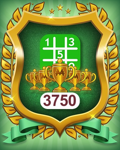 Pogo MONOPOLY Sudoku 5-Trophy Easy 3750 Badge