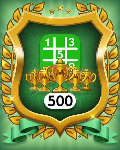 Monopoly Sudoku 5-Trophy Easy 500 Badge