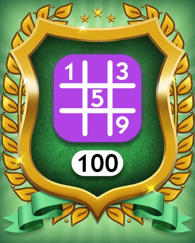 Monopoly Sudoku Expert 100 Badge
