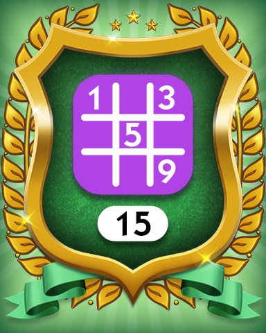 Monopoly Sudoku Expert 15 Badge