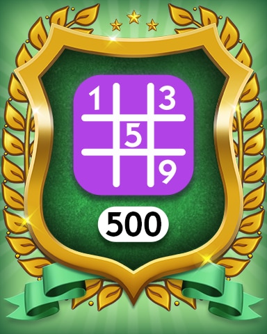 Monopoly Sudoku Expert 500 Badge