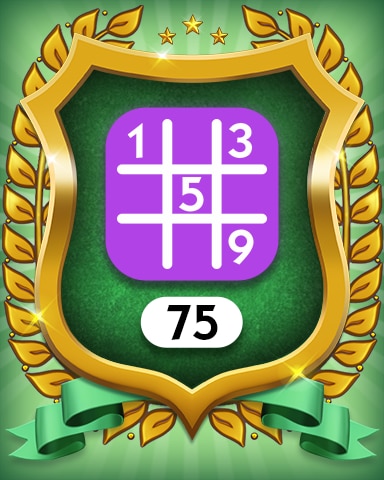 Monopoly Sudoku Expert 75 Badge